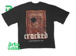 Cracked Baskılı Tişört 2